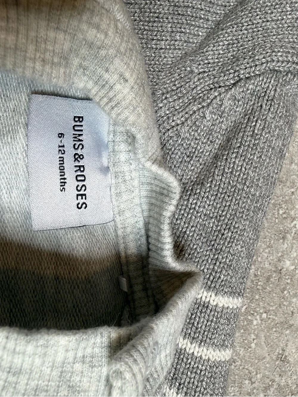 Bums & Roses Bamboo Onesie Sweater Crewneck Bundle 6-18 months